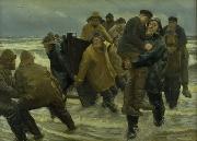 Michael Ancher A Crew Rescued France oil painting artist